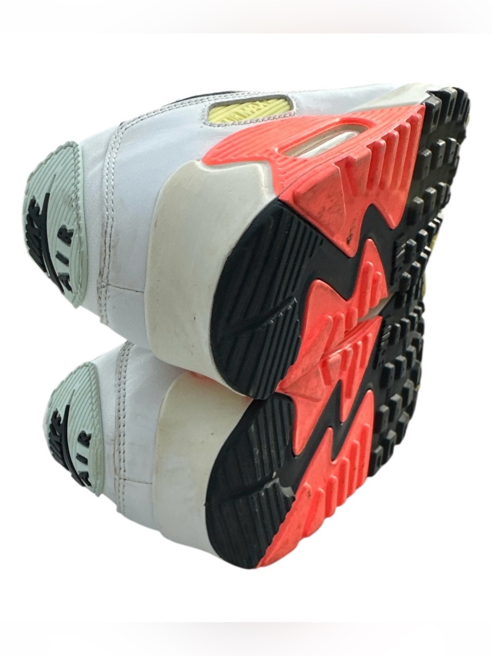 Nike Women Air Max 90 Summit White Bright Mango Sneakers Sz 9 Streetwear Casual - Picture 8 of 9